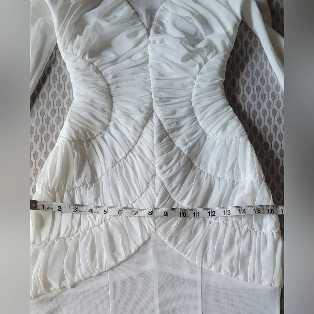 Anthropologie Maxi Dress. Misha Ivory Talitha Evening. Sz Small NWT. - Picture 8 of 16
